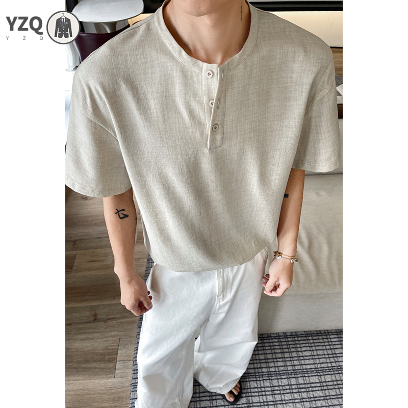 Мужская дышащая футболка с кор – обзор и цена Linen Shirt Breathable