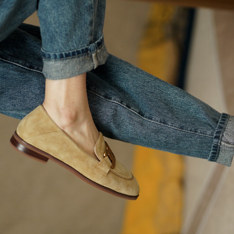 Замшевые Кожаные женские лофер – обзор и цена Casual Sandal Leather
