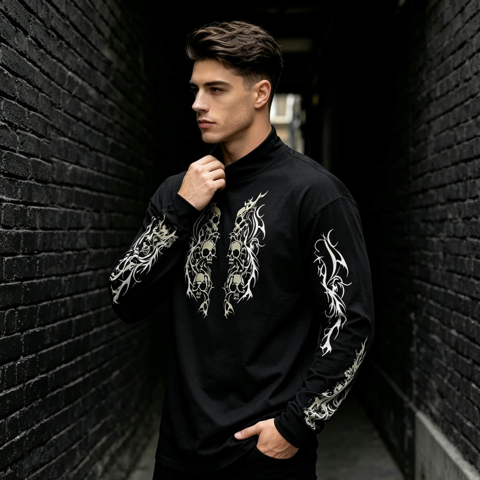 Мужская футболка с высоким вор – обзор и цена Tee Graphic Print