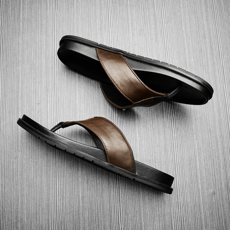 Новые мужские шлепанцы из нату – обзор и цена Flip Flop Leather Men